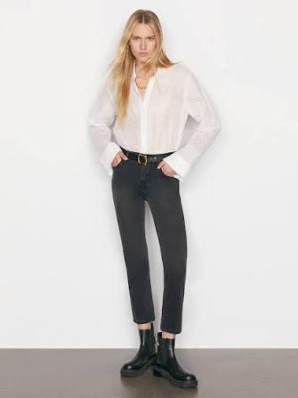 FRAME Le High Straight Leg Jeans SZ 25